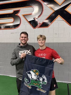 Athlete commitment celebration