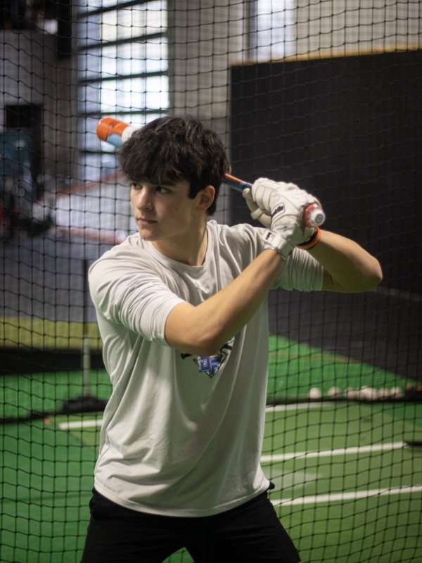 Athlete batting practice at BRX